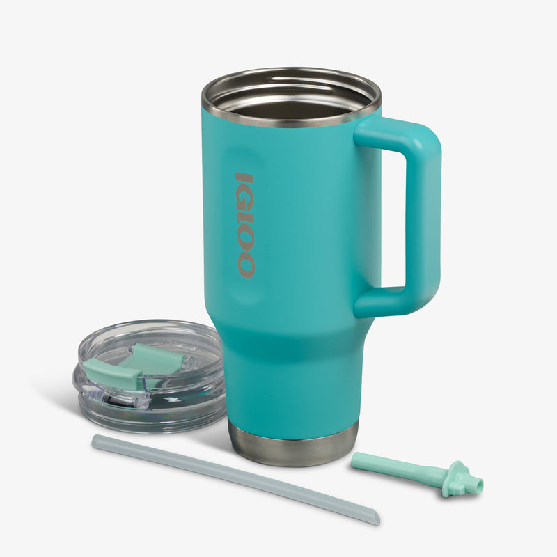 32 Oz Flip ‘n’ Sip Travel Mug - Skeleton Glow