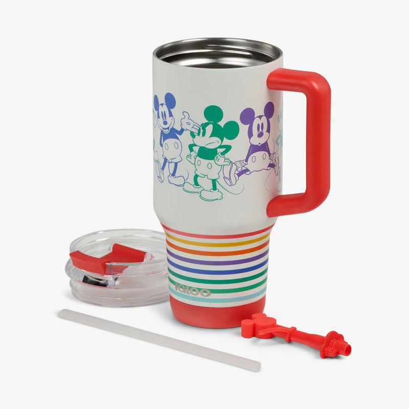 Disney Mickey Mouse Stripe 32 Oz Travel Mug