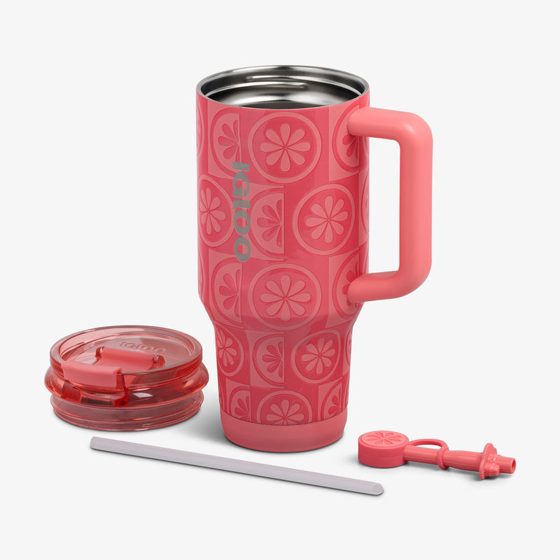 32 Oz Flip ‘n’ Sip Travel Mug - Skeleton Glow