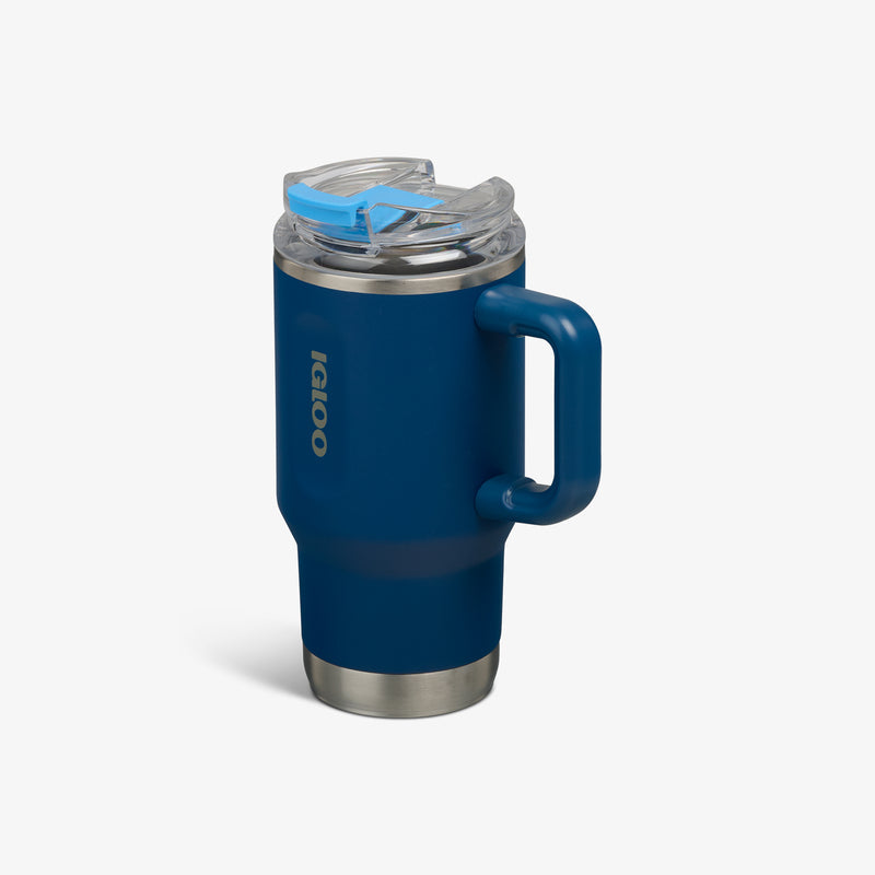 18 Oz Flip ‘n’ Sip Travel Mug - Blue Shale