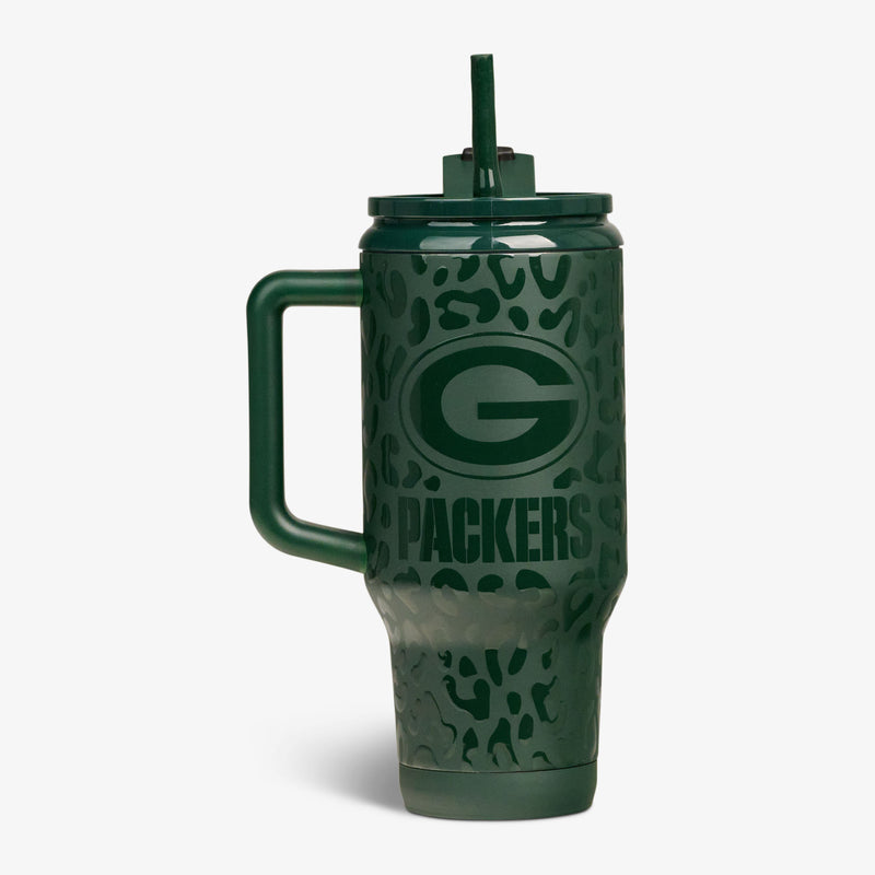 NFL 32 Oz Leopard Flip ‘n’ Sip Travel Mug - Cowboys