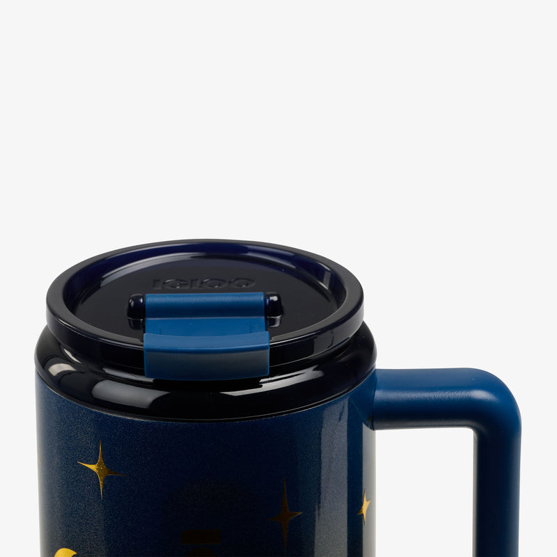 32 Oz Flip ‘n’ Sip Travel Mug - Skeleton Glow