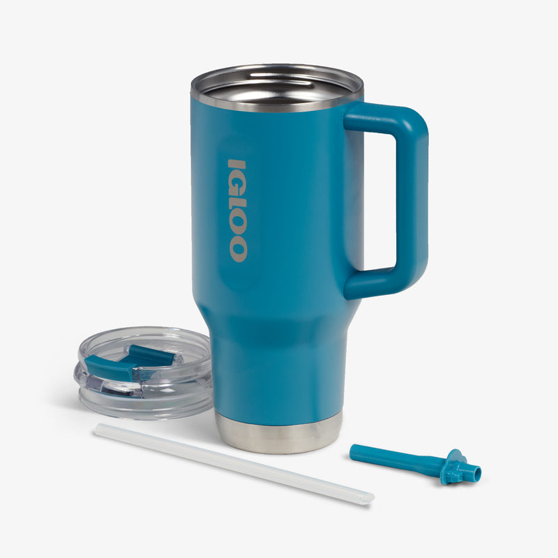 32 Oz Flip ‘n’ Sip Travel Mug - Skeleton Glow