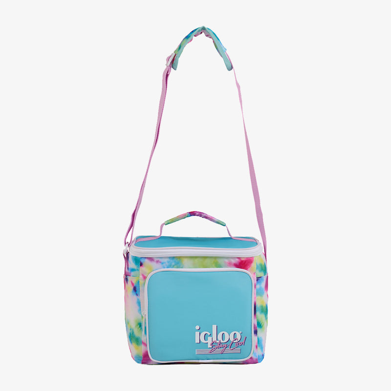 Retro Square Lunch Bag - Psychedelic Daisy