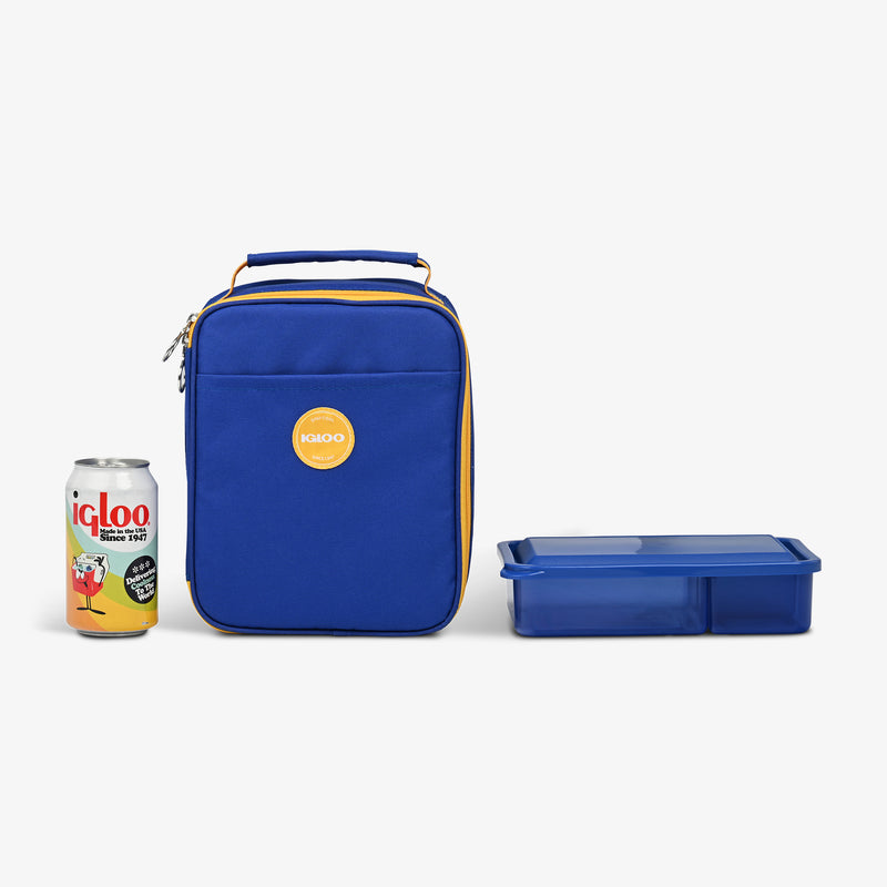 Kids Lunch Slim Cooler Bundle (Bento Box + Ice Floor) - Thrift Pink