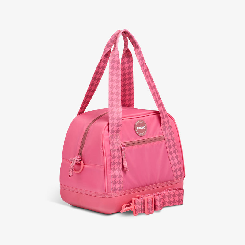Tag Along Too 12-Can Satchel Cooler - Thrift Pink