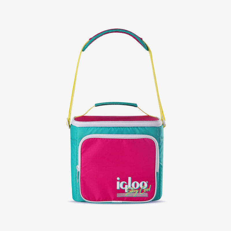 Retro Square Lunch Bag - Psychedelic Daisy