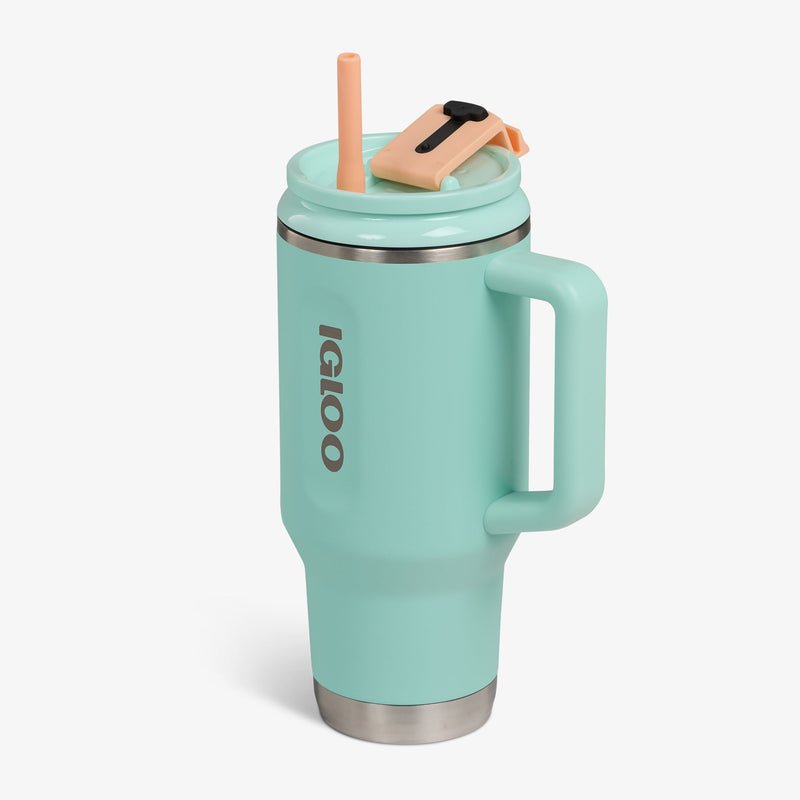 32 Oz Flip ‘n’ Sip Travel Mug - Skeleton Glow