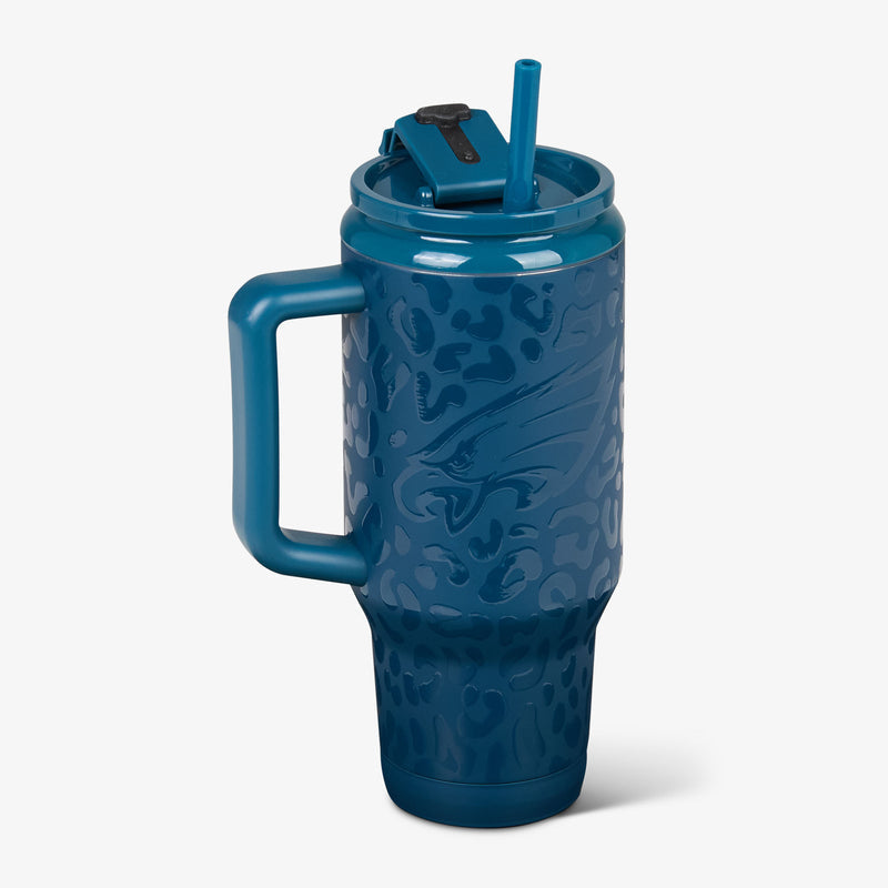 NFL 32 Oz Leopard Flip ‘n’ Sip Travel Mug - Cowboys
